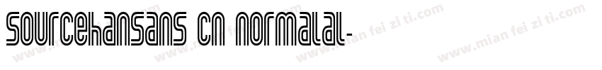 Sourcehansans cn Normalal字体转换